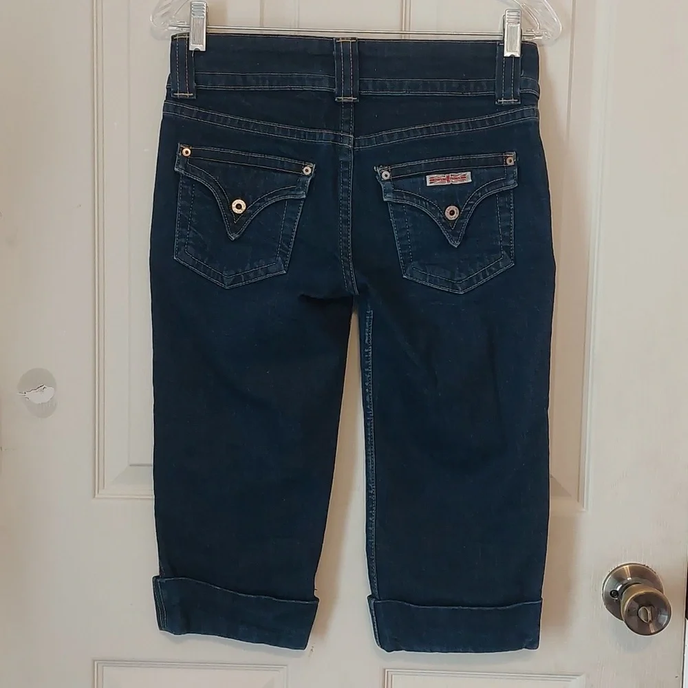 Hudson Jeans Pedal Pusher / Clam Digger Blue Denim Jeans Women's Size 28 - Picture 3 of 9